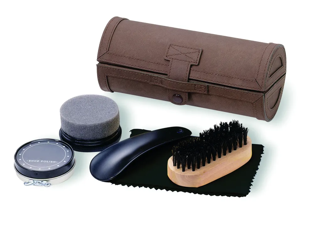 Gentleman · Schoenpoetsset – Bruin