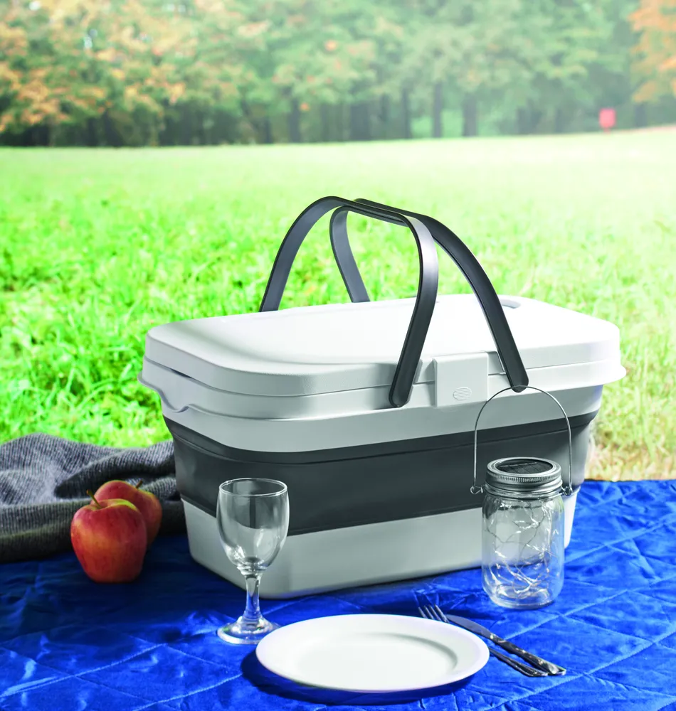 Cesta · Opvouwbare picknickmand – Wit