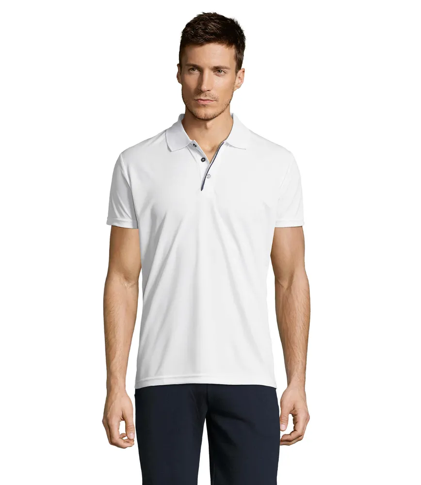 Performer Men Sport Polo – Wit
