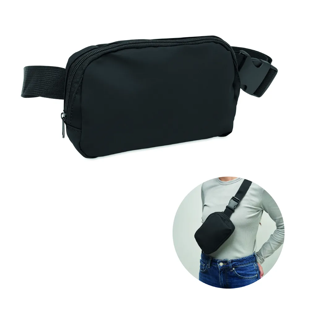 Korovin Waist · Heuptas van 210D polyester – Zwart