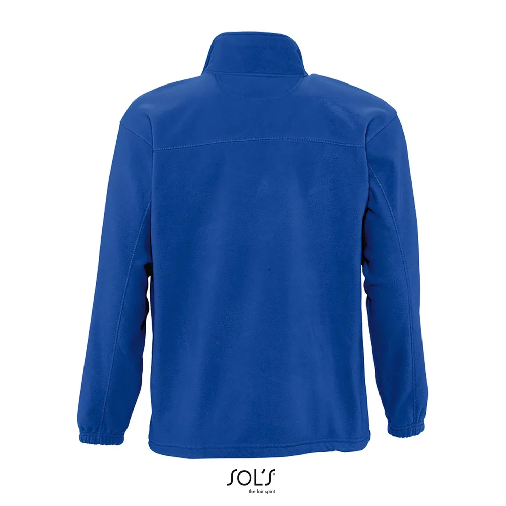 North Fleece jack met rits – Koningsblauw
