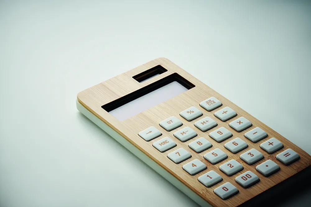Calcubim · 12-Cijferige calculator – Hout