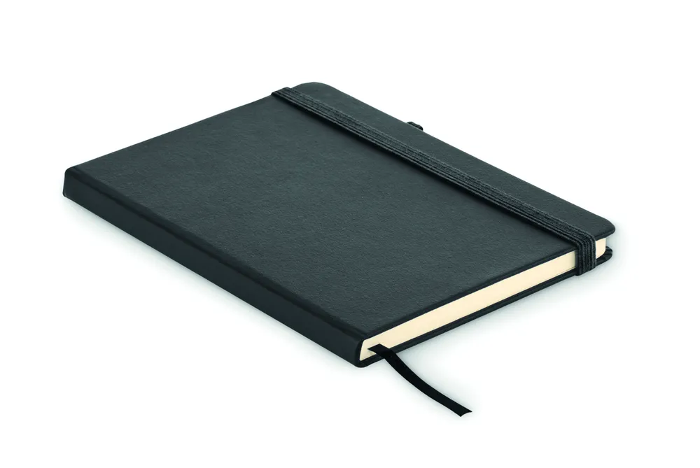 Arpu · Gerecycled PU A5 notitieboek – Zwart