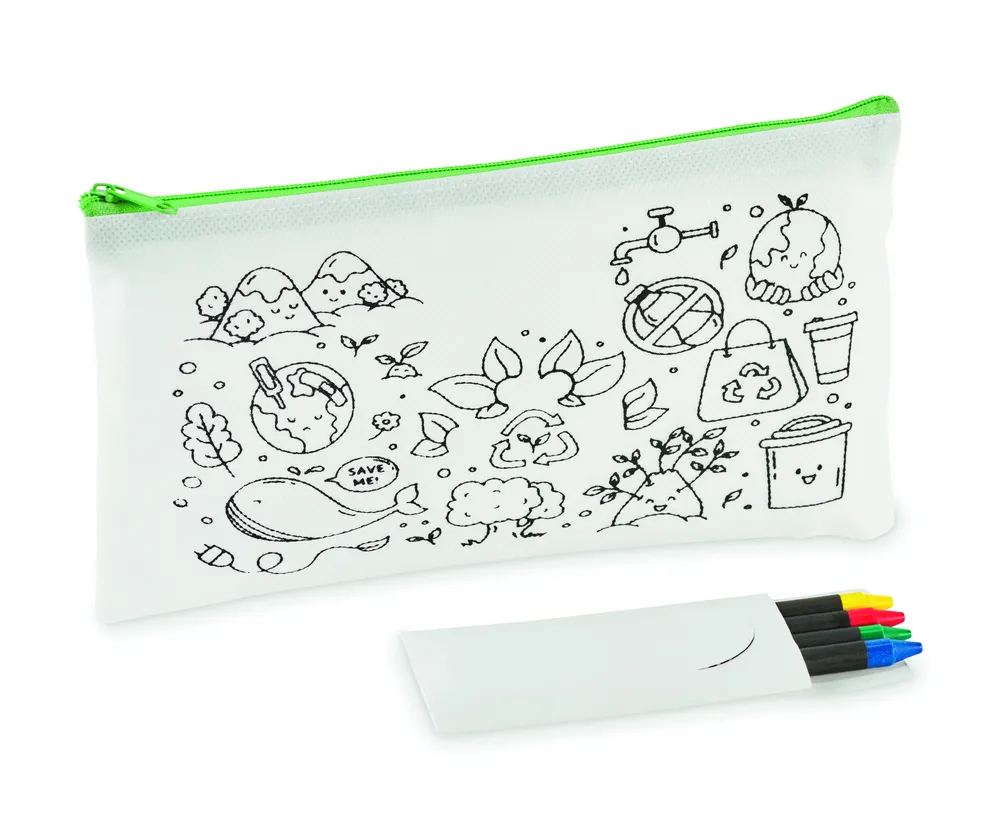 Cray · Etui met 4 krijtjes – Limoen