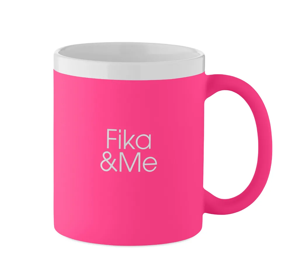 Mugiva · Keramische mok 300ml – Neon fuchsia