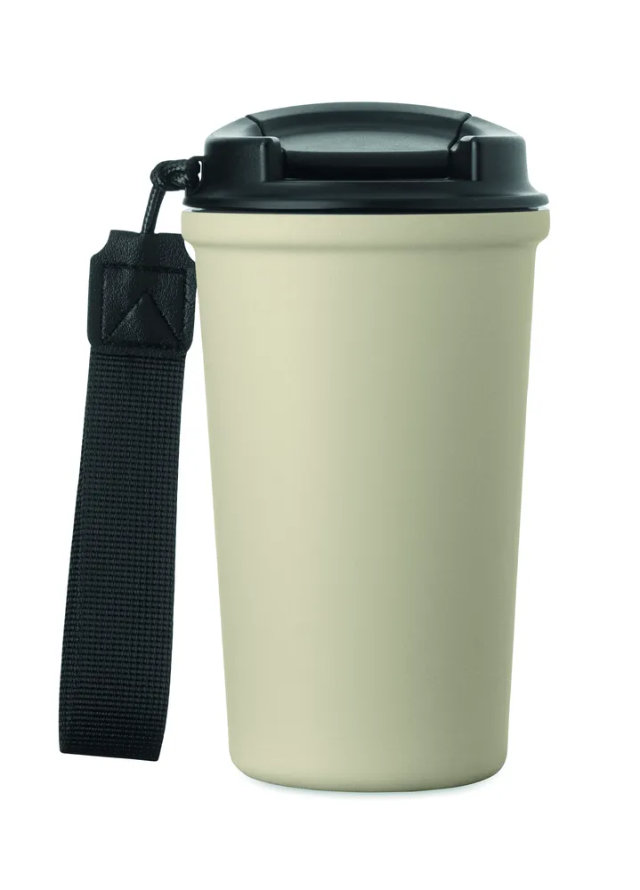 Nakano · Gerecycled stalen beker 400ml – Beige