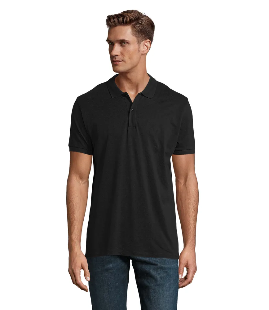 Planet Men · Planet Heren Polo 170g – Zwart