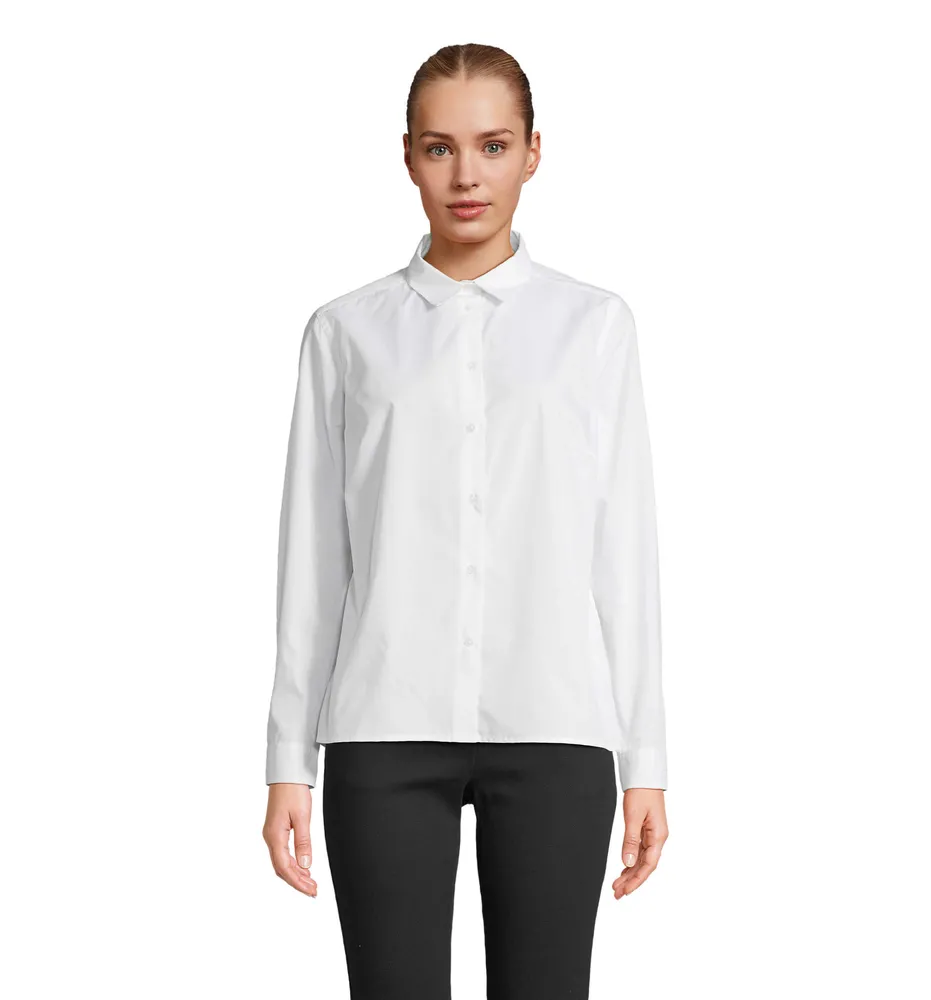 Bailey Women Poplin Shirt – Wit