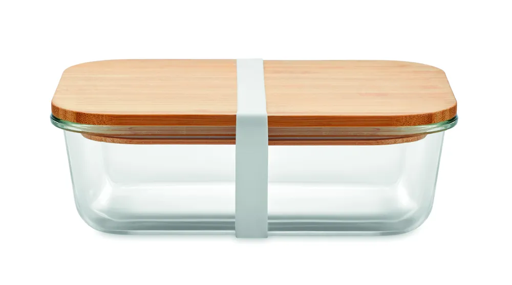 Tundra Lunchbox · Glazen lunchbox bamboe deksel – Transparant
