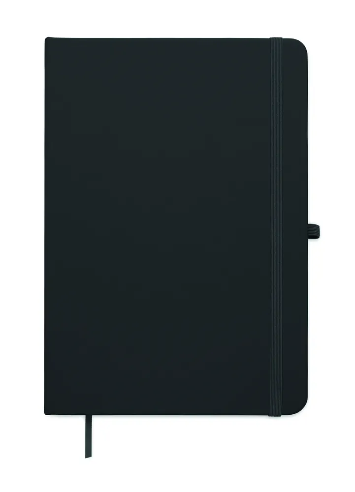 Arcoloop · A5 gerecycled PU notitieboek – Zwart