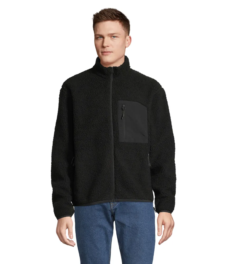 Fury Unisex Sherpa Jacket – Carbon grey/black