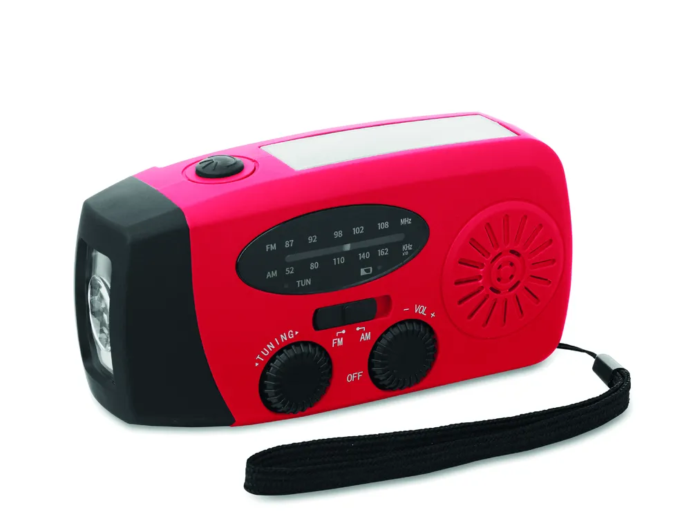 Onda · Draagbare radio met LED lamp Mo2746- – Rood
