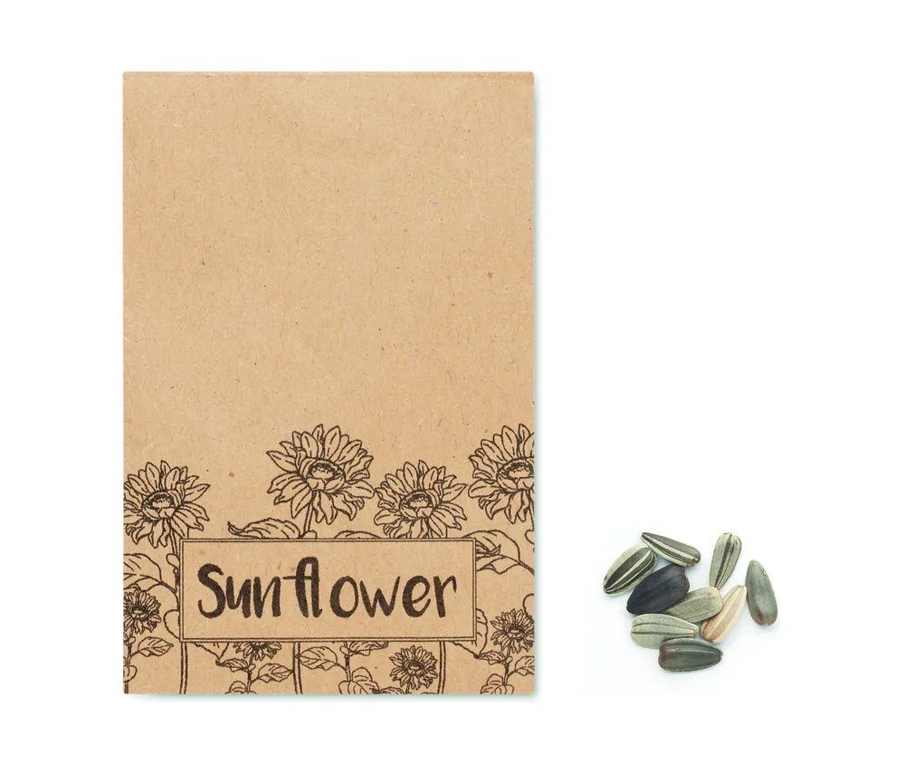 Girasol · Zonnebloemzaadjes in envelop – Beige