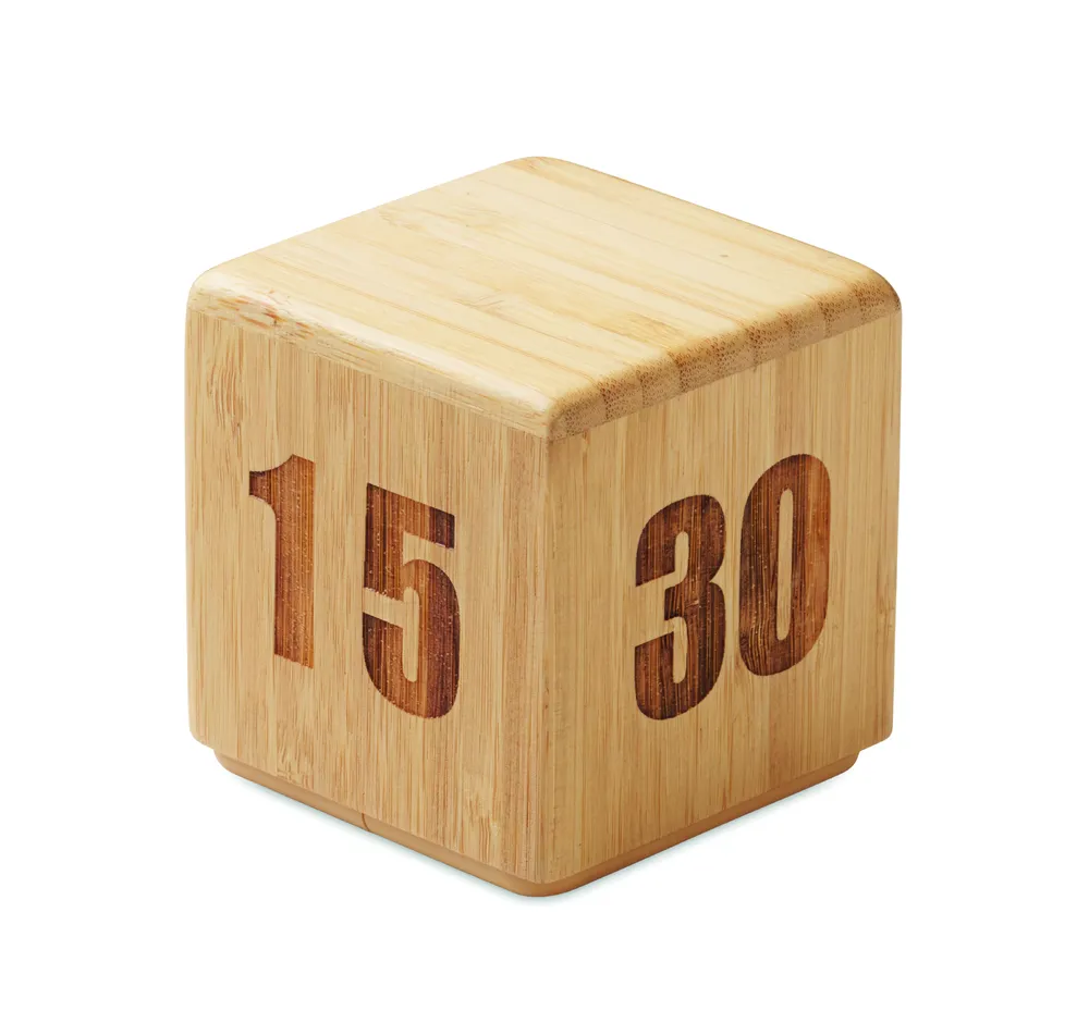 Curt · Bamboe twist snooze timer – Hout