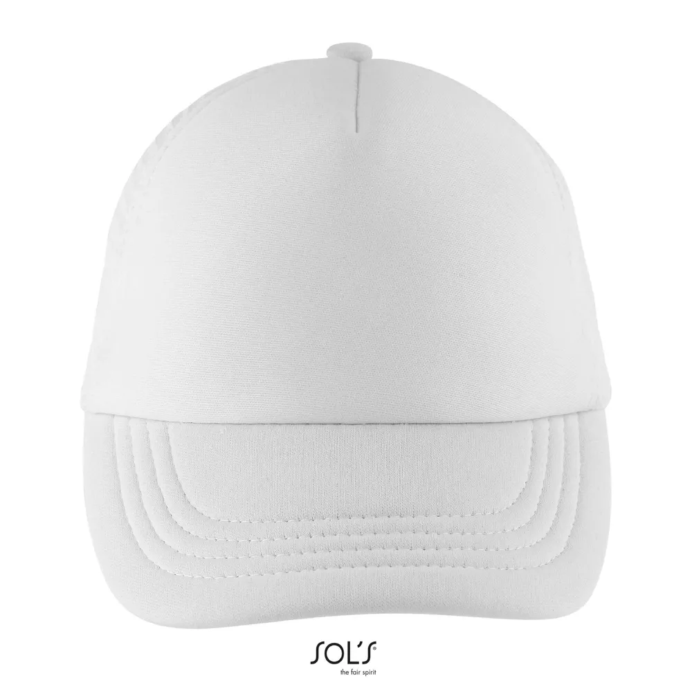Bubble Kids 5 Panel Cap – Wit