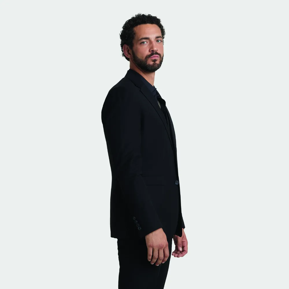 Marius Men Suit Jacket – Diep zwart