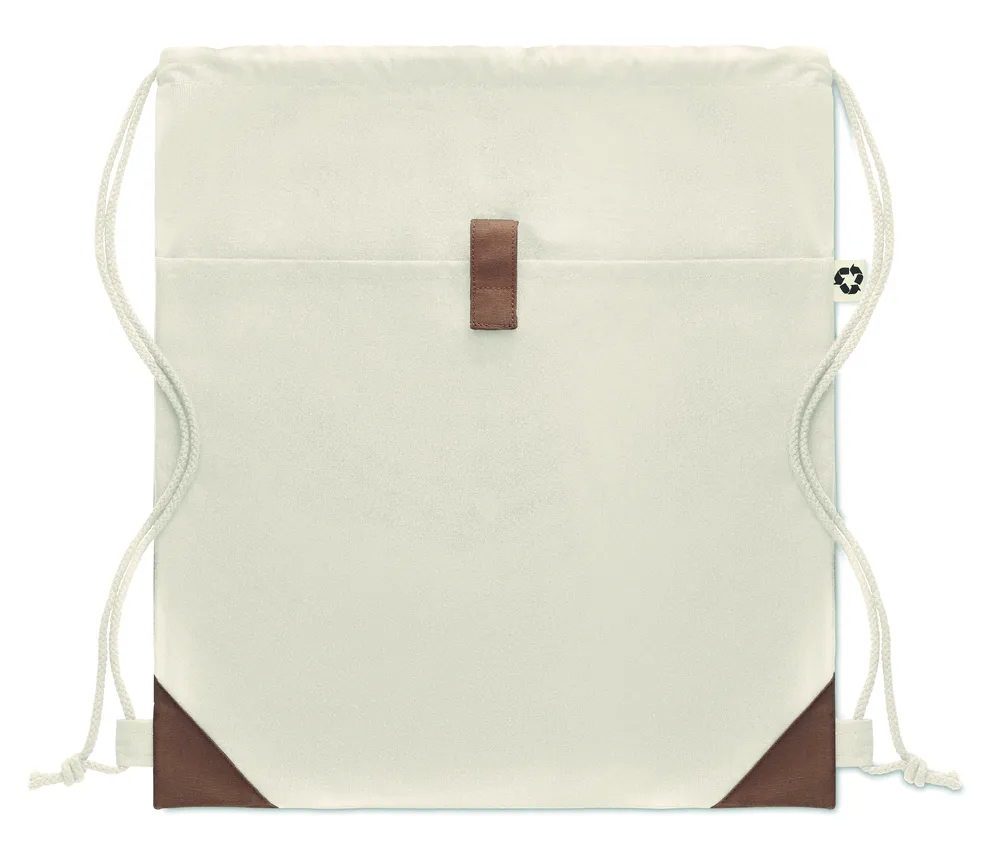 Panda Bag · Trekkoord rugzak – Beige