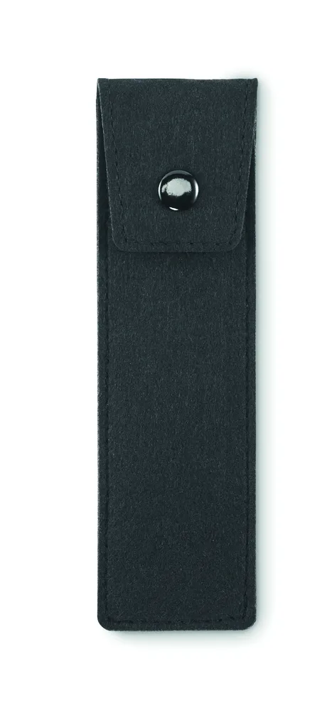 Cencil · RPET vilten etui – Zwart