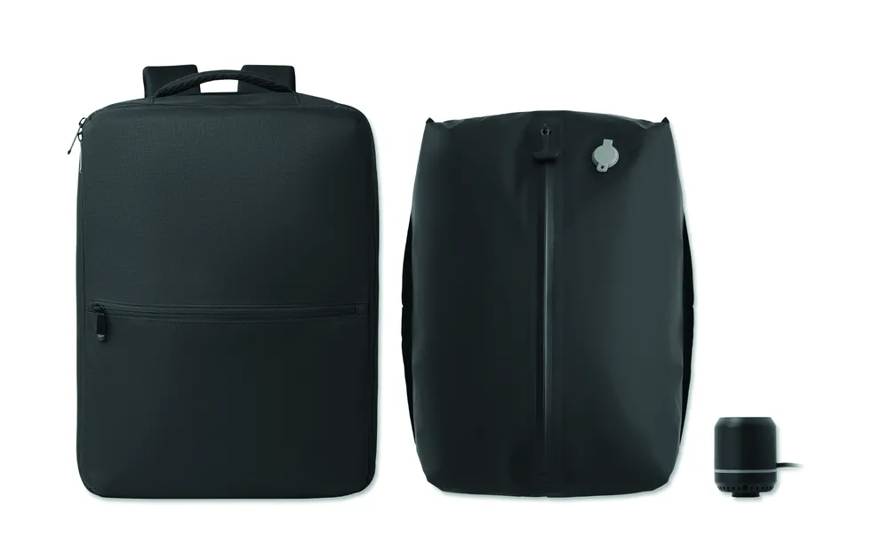 Cityflow · RPET rugzak met vacuümzak 18L – Zwart
