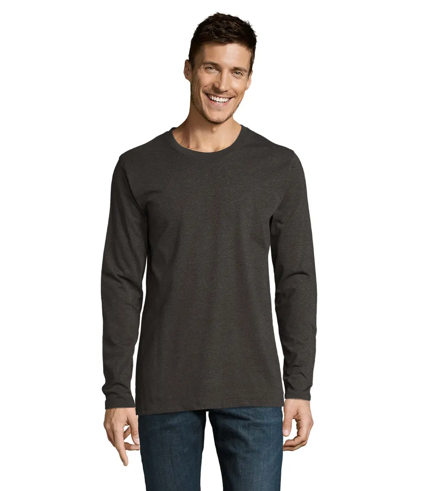 Imperial Lsl Men T-shirt190 – Charcoal melange