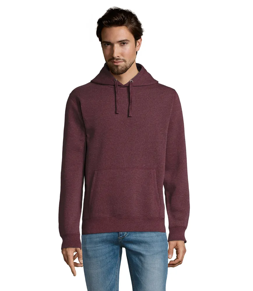 Spencer heren sweater 280g – Heather oxblood