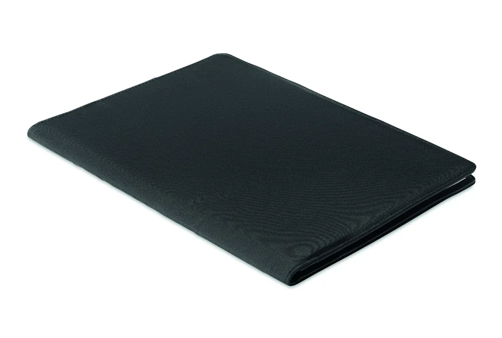 Casove · 300D RPET A4 portfolio – Zwart