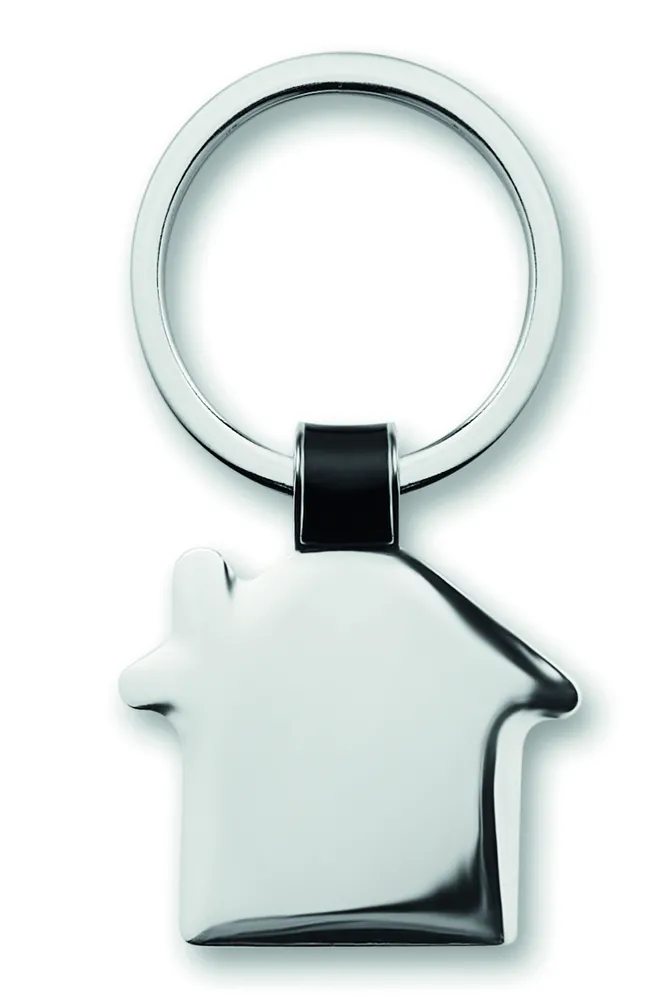 Housy · Sleutelhanger in huisvorm – Zwart