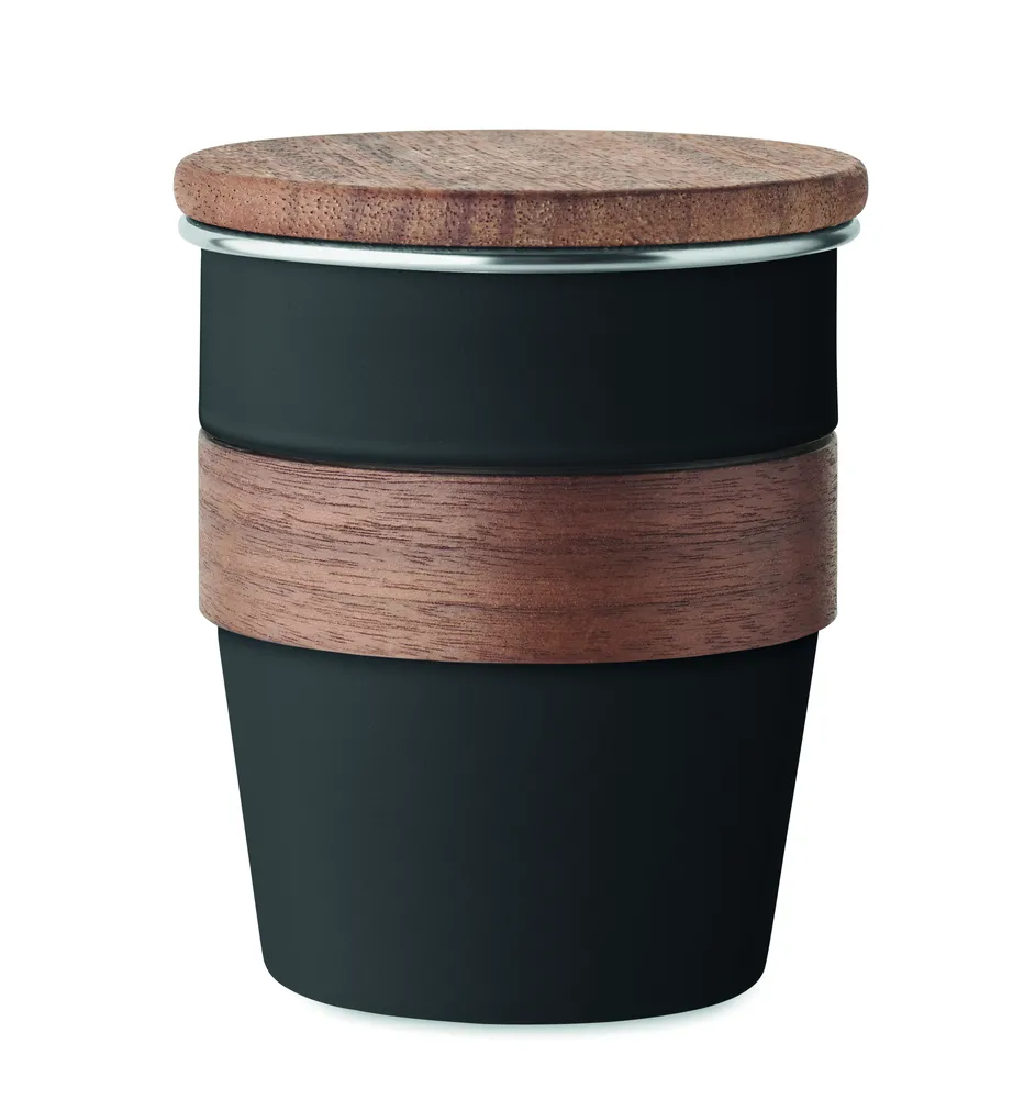 Walnut · Enkelwandige beker 350ml – Zwart