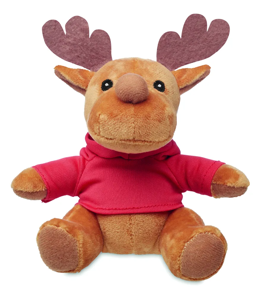 Rudolph · Rendier met hoodie – Rood