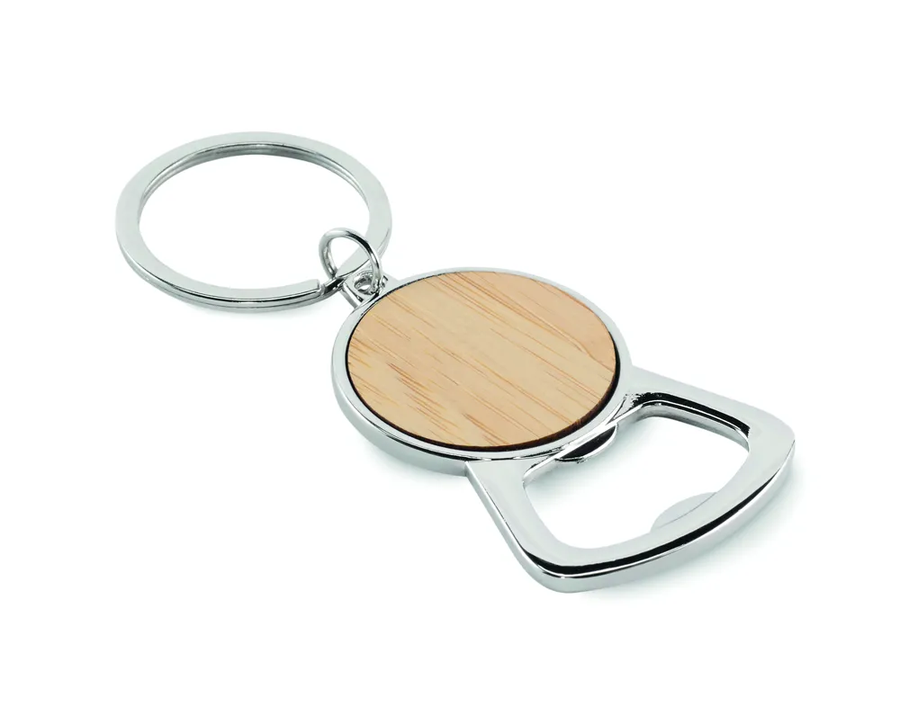 Keypop · Sleutelhanger flessenopener – Hout