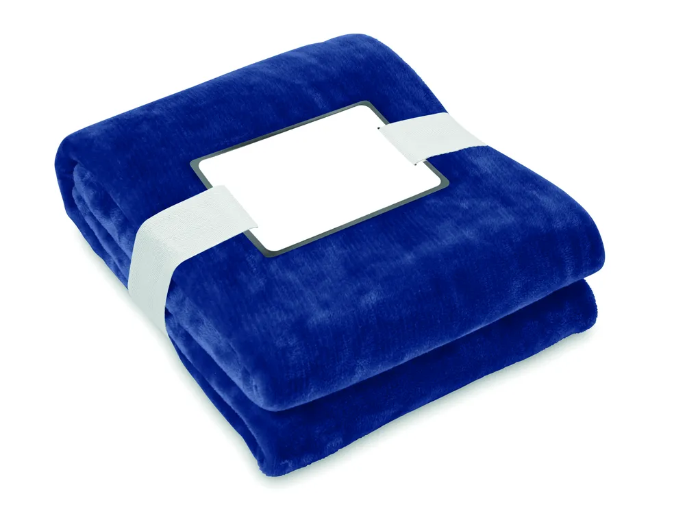 Logan · RPET fleecedeken 280gr/m² – Blauw