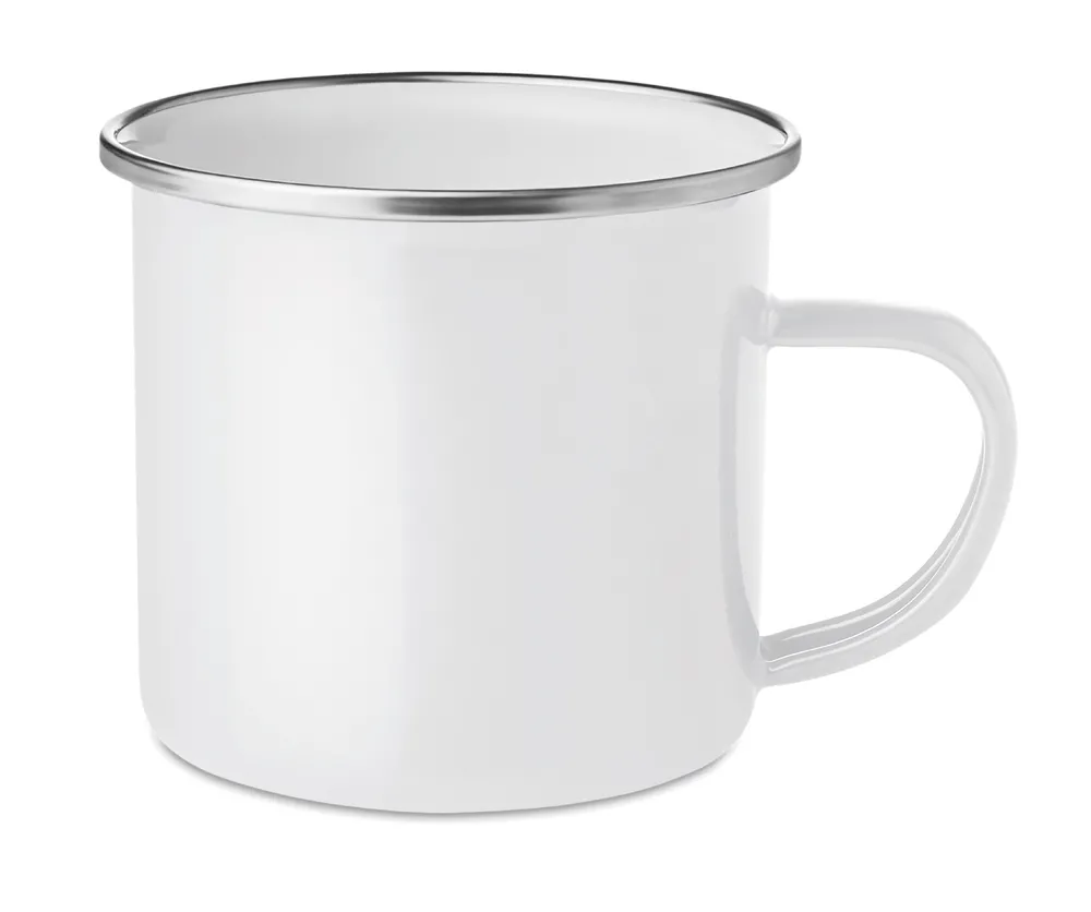 Plateado · Emaillen sublimatiemok 350 ml – Wit