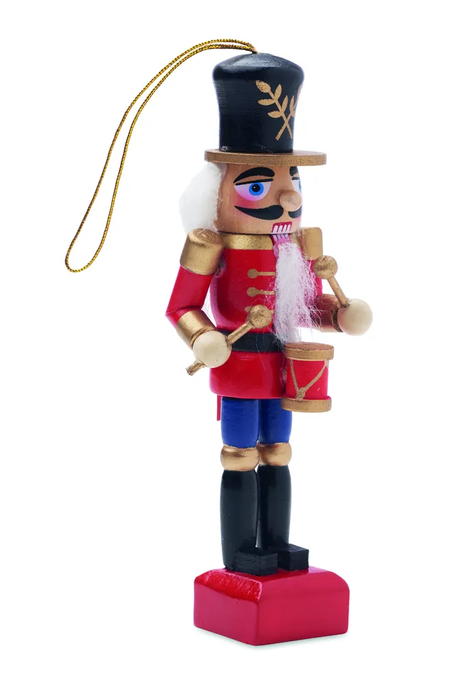 Jolly · Klein notenkraker ornament – Rood