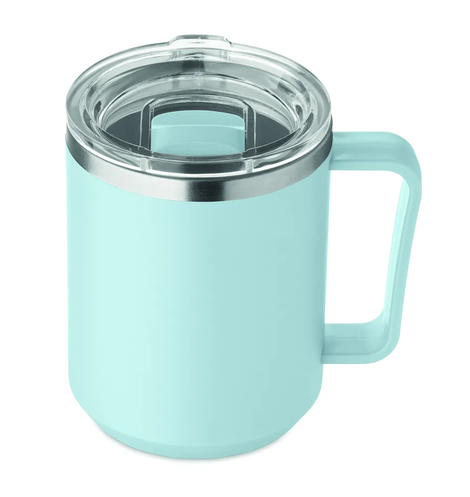 Cocoa · Dubbelwandige mok 400ml – Babyblauw