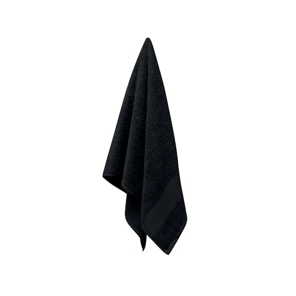 Terry · Handdoek organisch 100x50 – Zwart