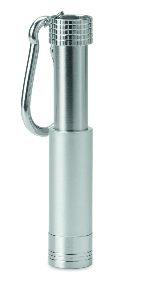 Pop Light · Aluminium/ABS LED zaklampje – Zilver