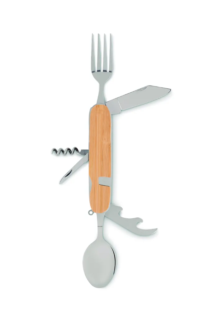 Subete · Multifunctionele bestekset – Hout