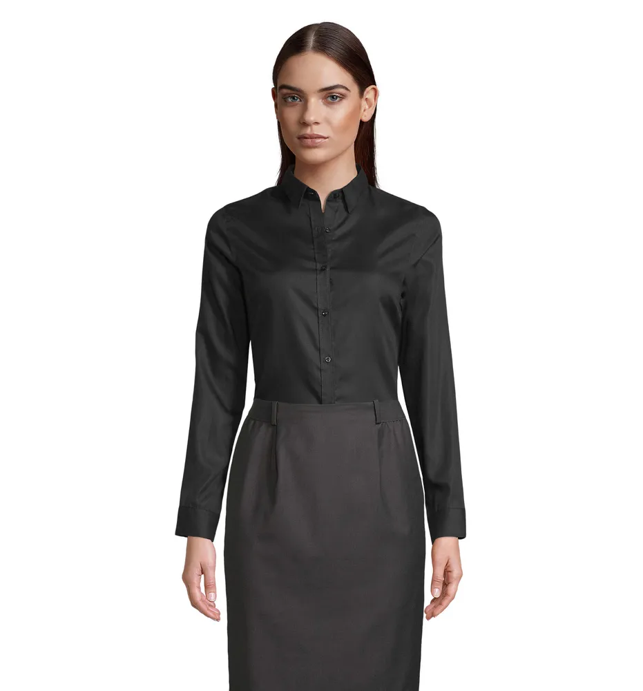 Blaise Women Shirt – Diep zwart