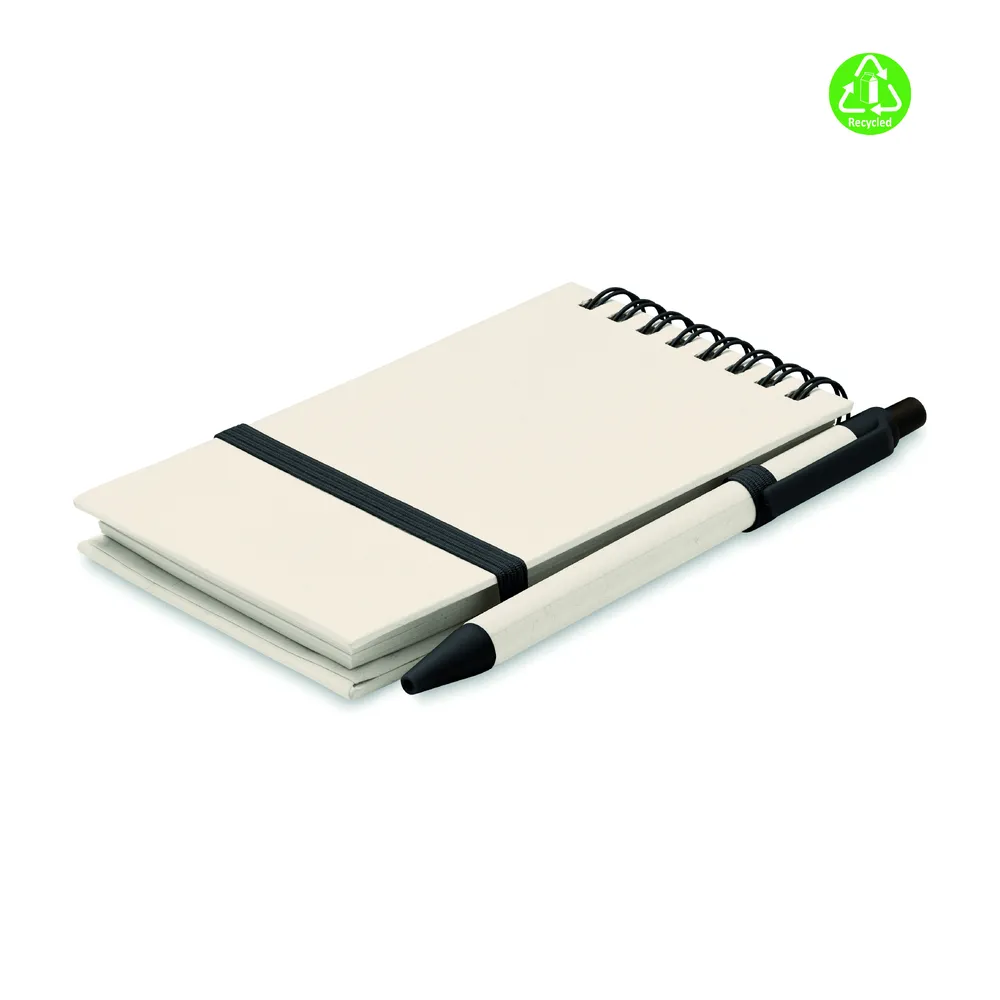 Mito Set · A6 Gerecycled karton notebook – Zwart