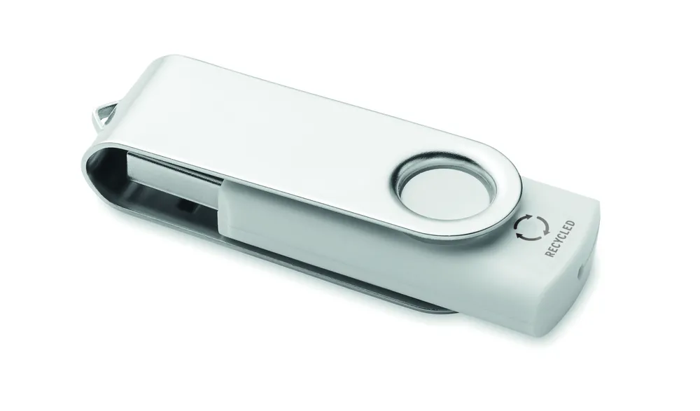 Techmate Rabs · Gerecycled ABS USB 16G – Wit