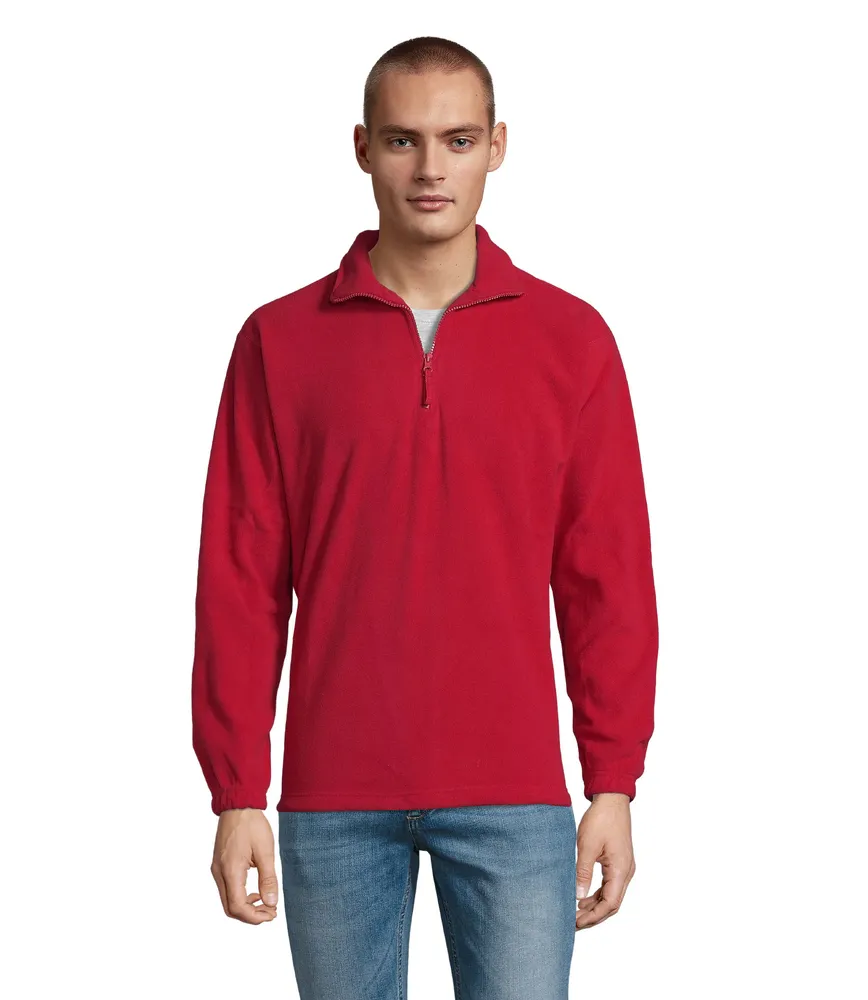 Ness Sweat Fleece 1/4 Zip – Rood