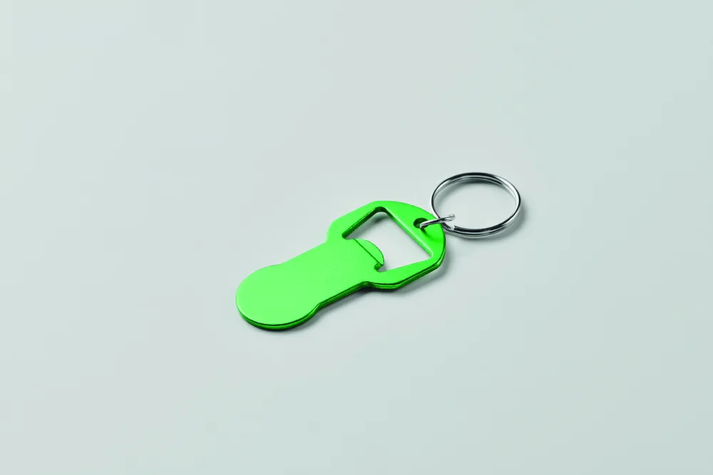 Clave · Alu sleutelhanger flesopener – Groen