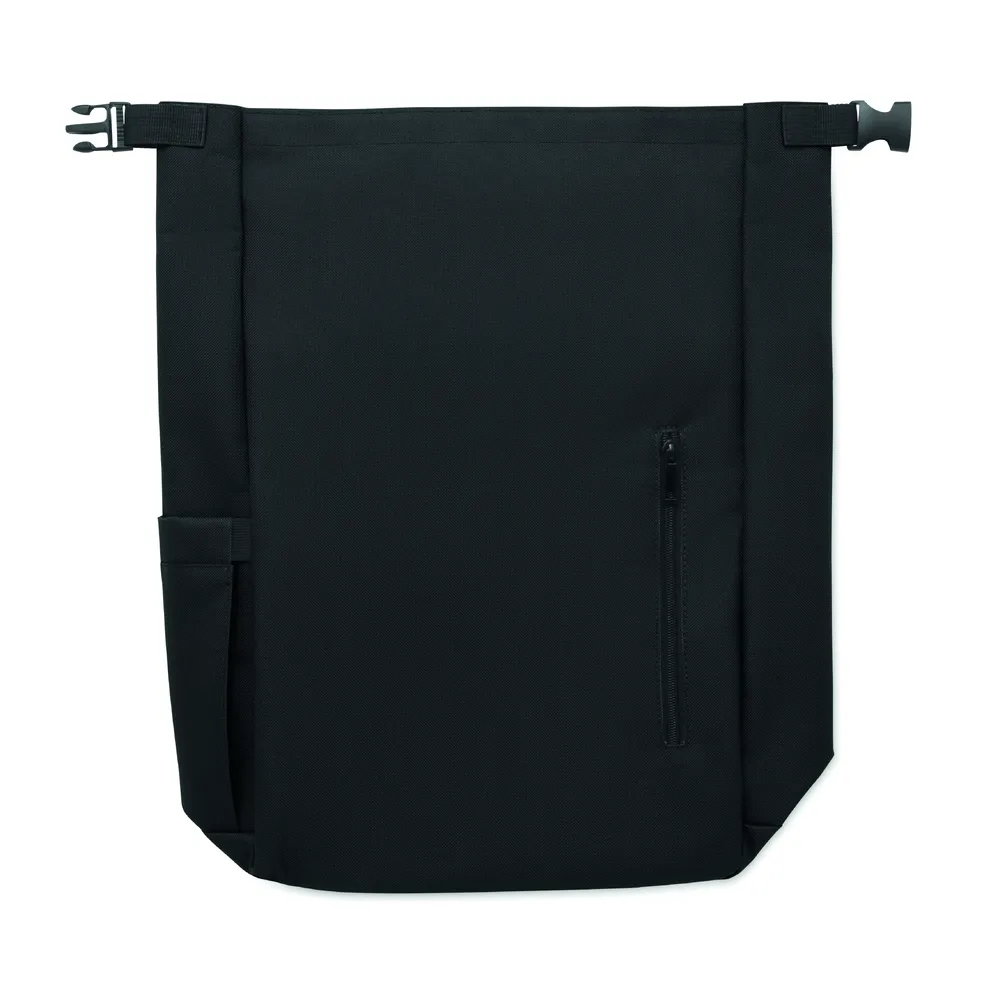 Uniton · 15" rolltop laptop rugzak – Zwart