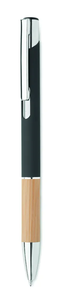 Sparta · Pen van aluminium & Bamboe – Zwart