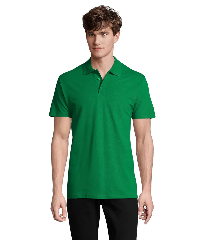 Spring Ii Heren Polo 210g – Helder groen