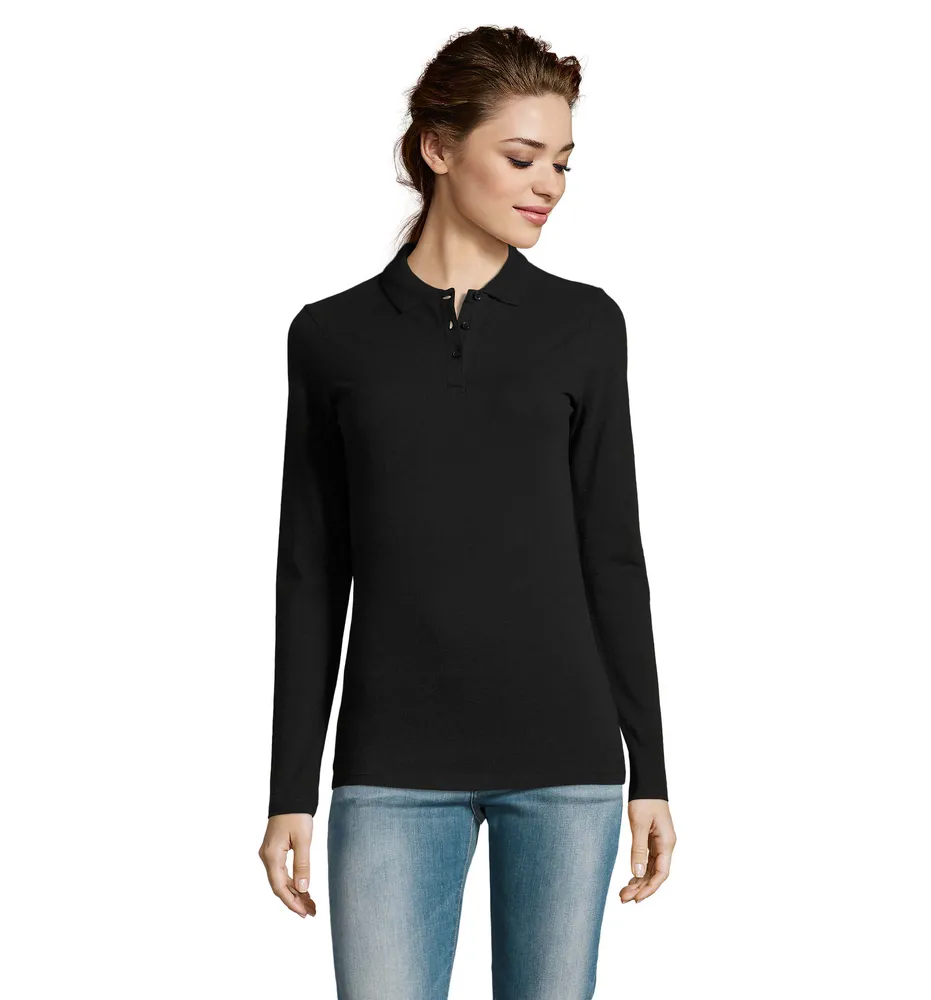 Perfect Lsl Women · Perfect Dames Lsl Polo  180 – Zwart