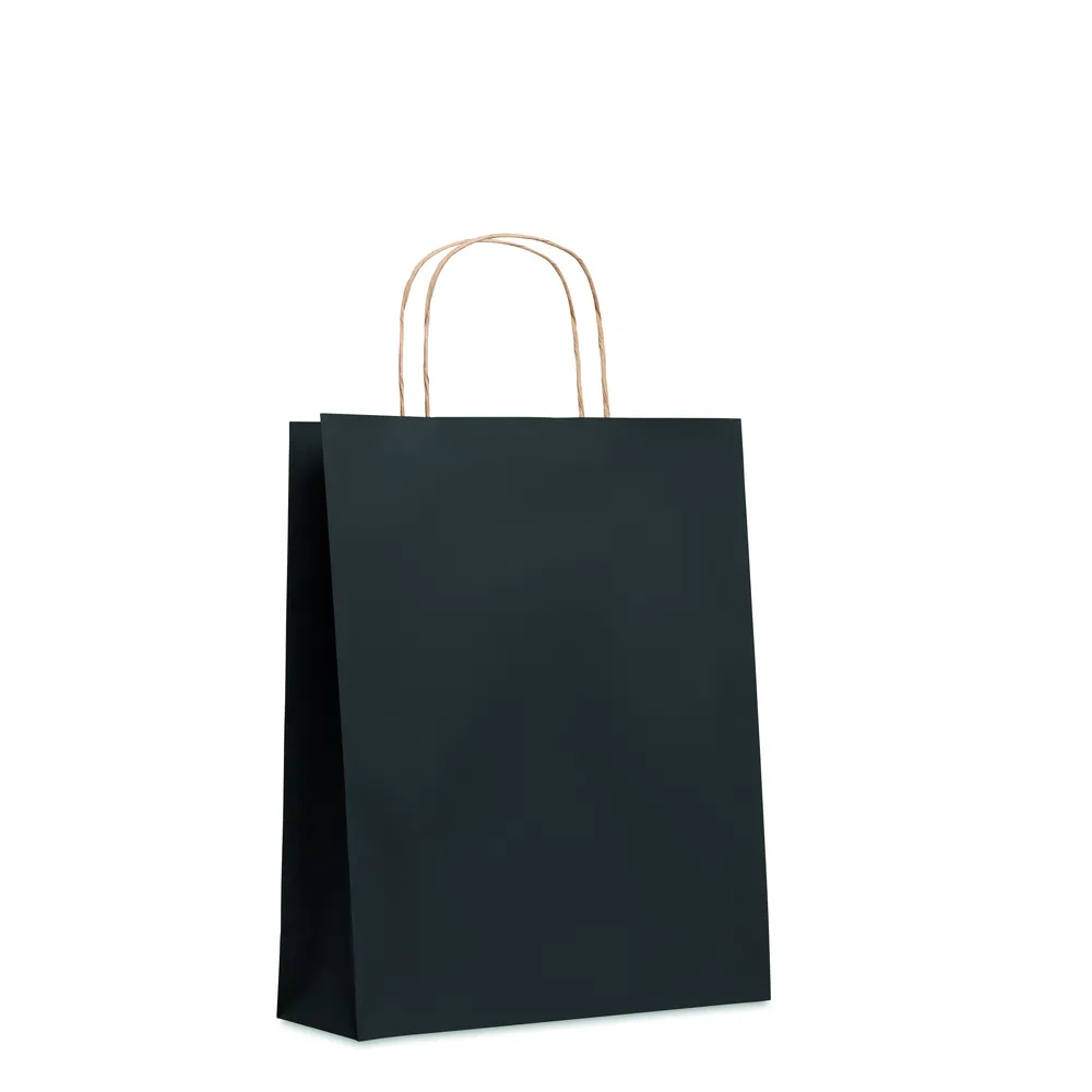 Paper Tone M · Medium papieren geschenktas – Zwart