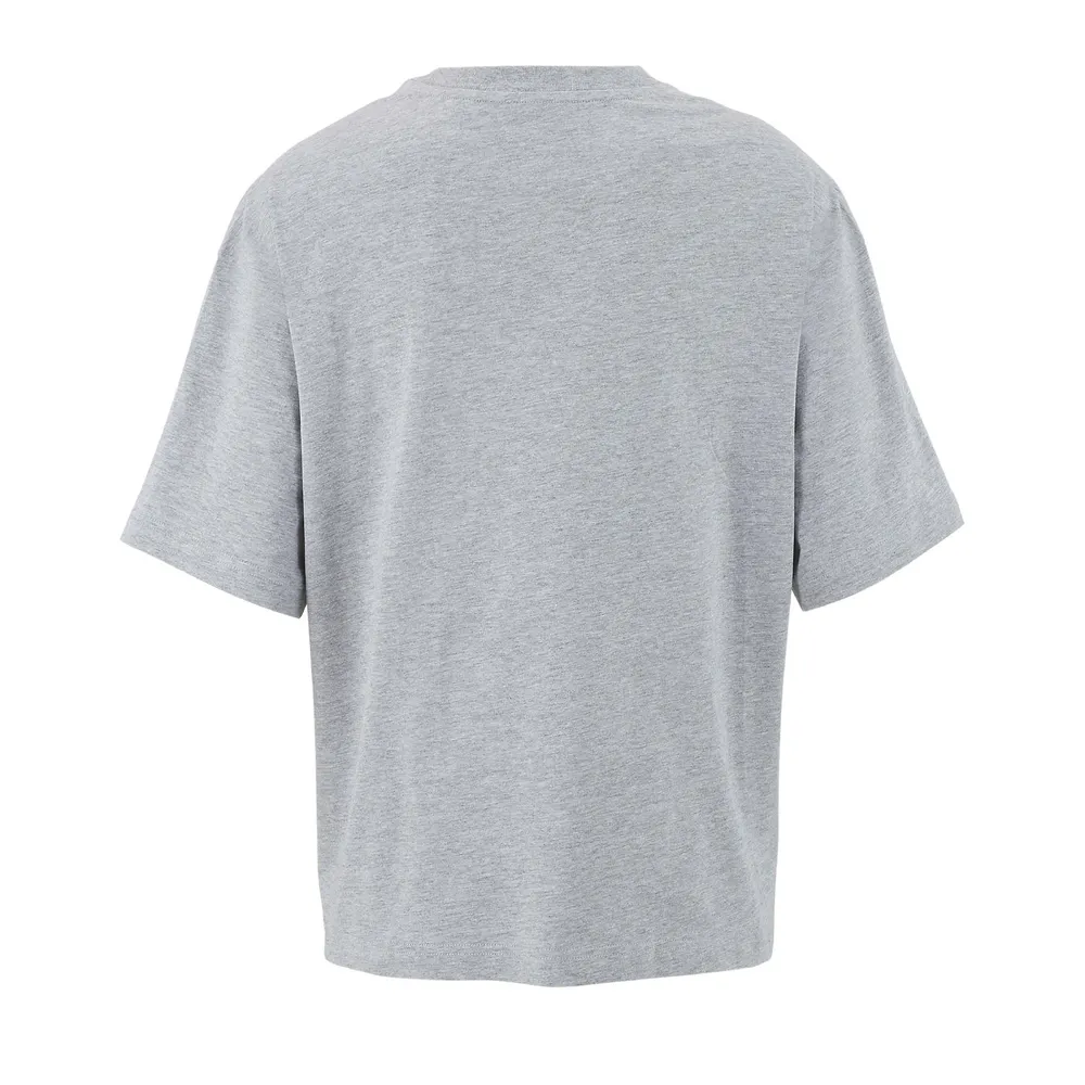 Boxy Women · Boxy Oversize T-shirt Dames – Lichtgrijs gemêleerd
