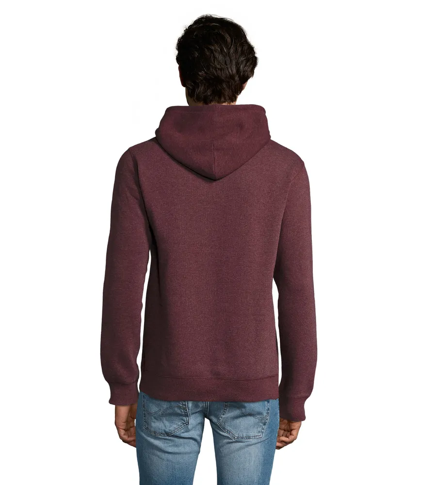 Spencer heren sweater 280g – Heather oxblood