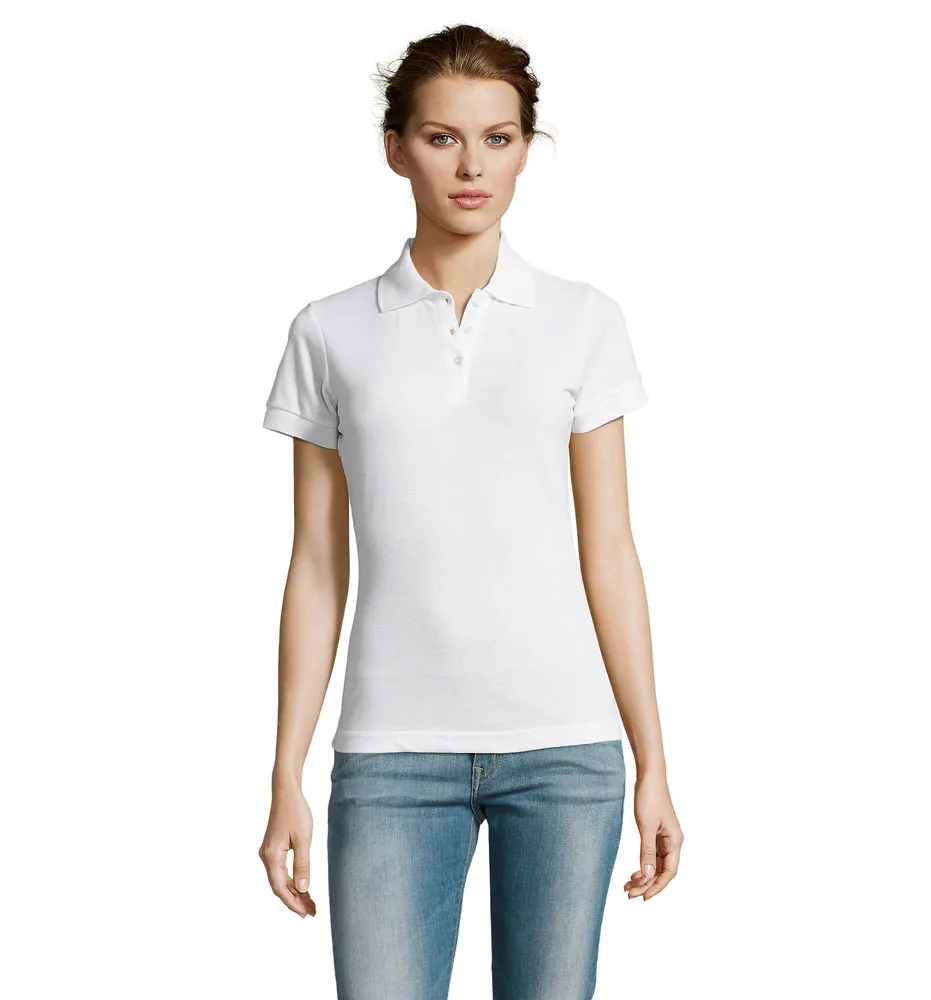 Prime Women · Prime dames polo200g – Wit